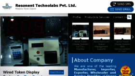 What Resonenttechnolabs.com website looked like in 2018 (5 years ago)