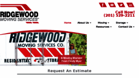 What Ridgewoodmoving.com website looked like in 2018 (5 years ago)