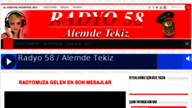 What Radyo58.com website looked like in 2018 (5 years ago)