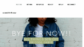 What Restorethrift.com website looked like in 2018 (5 years ago)