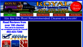 What Royalcarpetlincoln.com website looked like in 2018 (5 years ago)