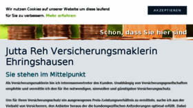 What Reh-versichert.de website looked like in 2018 (5 years ago)