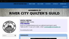 What Rivercityquilters.org website looked like in 2018 (5 years ago)