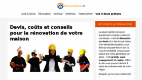 What Renovationmaison.fr website looked like in 2018 (5 years ago)