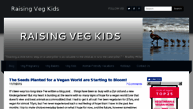 What Raisingvegkids.com website looked like in 2018 (5 years ago)