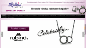 What Rubinsilver.sk website looked like in 2018 (5 years ago)