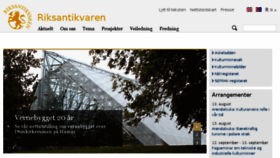 What Riksantikvaren.no website looked like in 2018 (5 years ago)