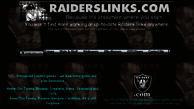 What Raiderslinks.com website looked like in 2018 (5 years ago)