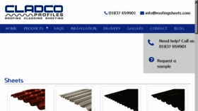 What Roofingsheets.com website looked like in 2018 (5 years ago)