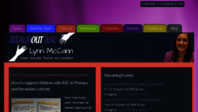 What Reachoutasc.com website looked like in 2018 (5 years ago)