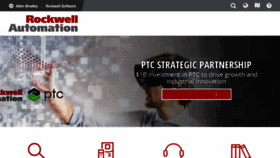 What Rockwell.com website looked like in 2018 (5 years ago)
