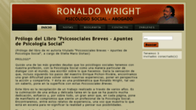 What Ronaldowright.com website looked like in 2018 (5 years ago)
