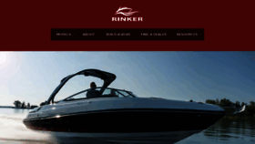 What Rinkerboats.com website looked like in 2018 (5 years ago)