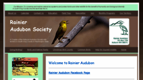 What Rainieraudubon.org website looked like in 2018 (5 years ago)