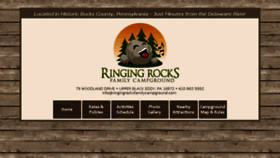 What Ringingrocksfamilycampground.com website looked like in 2018 (5 years ago)