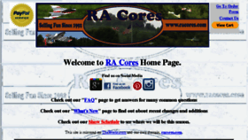 What Racores.com website looked like in 2018 (5 years ago)