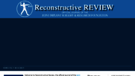 What Reconstructivereview.org website looked like in 2018 (5 years ago)
