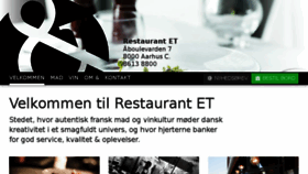 What Restaurant-et.dk website looked like in 2018 (5 years ago)