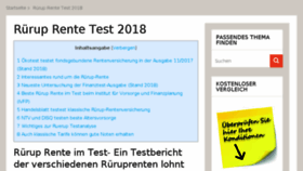 What Rueruprente-testbericht.de website looked like in 2018 (5 years ago)