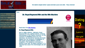What Royal-rife.com website looked like in 2018 (5 years ago)