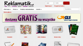 What Reklamatik.pl website looked like in 2018 (5 years ago)