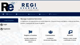 What Regieventos.com website looked like in 2018 (5 years ago)