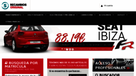 What Recambiosoriginal.com website looked like in 2018 (6 years ago)