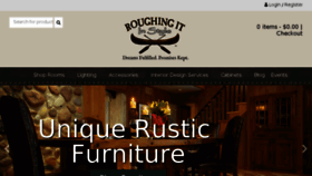 What Roughingitinstyle.com website looked like in 2018 (5 years ago)