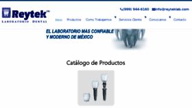 What Reyteklab.com website looked like in 2018 (7 years ago)