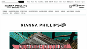 What Riannaphillips.com website looked like in 2018 (5 years ago)