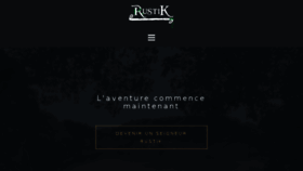 What Rustik.fr website looked like in 2018 (5 years ago)