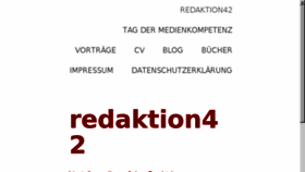 What Redaktion42.de website looked like in 2018 (5 years ago)