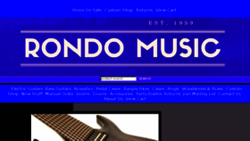 What Rondomusic.net website looked like in 2018 (5 years ago)