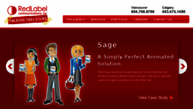 What Redlabelcom.com website looked like in 2018 (5 years ago)
