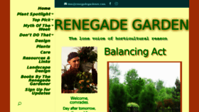 What Renegadegardener.com website looked like in 2018 (5 years ago)