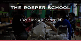 What Roeper.org website looked like in 2018 (5 years ago)