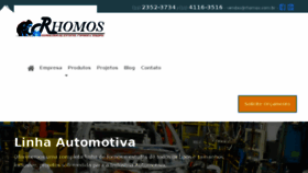 What Rhomos.com.br website looked like in 2018 (7 years ago)