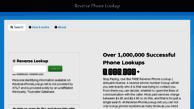 What Reverse-phonelookup.net website looked like in 2018 (5 years ago)