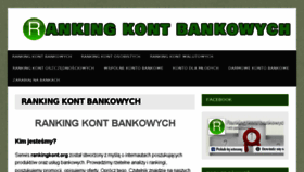 What Rankingkont.org website looked like in 2018 (5 years ago)