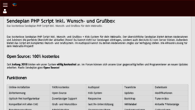 What Radio-sendeplan.de website looked like in 2018 (5 years ago)