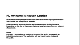 What Rouvenlaurien.com website looked like in 2018 (5 years ago)