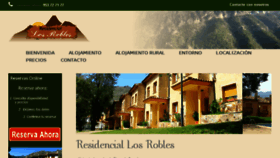 What Residenciallosrobles.com website looked like in 2018 (5 years ago)