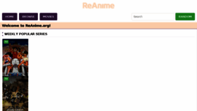 What Reanime.org website looked like in 2018 (5 years ago)
