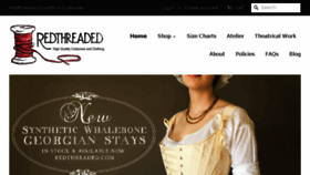 What Redthreaded.com website looked like in 2018 (5 years ago)