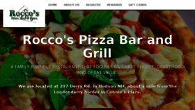 What Roccospizzanh.com website looked like in 2018 (5 years ago)
