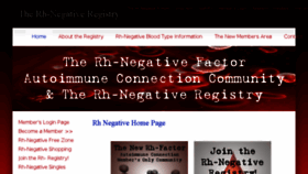 What Rhnegativeregistry.com website looked like in 2018 (5 years ago)