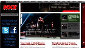 What Rockbrigade.com.br website looked like in 2018 (5 years ago)