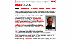 What Reeddesign.co.uk website looked like in 2018 (5 years ago)