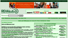 What Rehakids.de website looked like in 2018 (6 years ago)