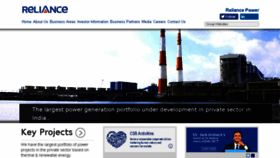 What Reliancepower.co.in website looked like in 2018 (5 years ago)